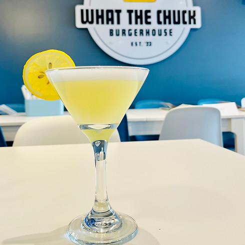 Refreshing Lemon Meringue Martini from What the Chuck